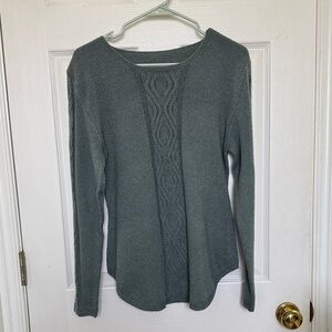 SHEIN Teal Knit Cardigan